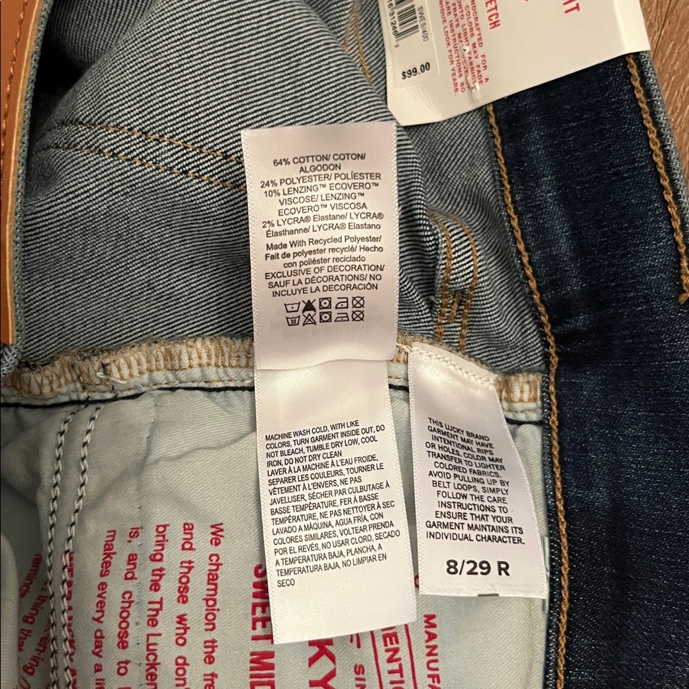 NWT Lucky Brand Mid-Rise Sweet Straight Jeans - Picture 8 of 13